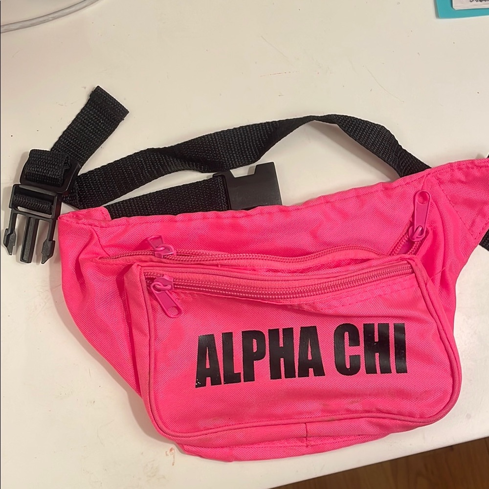 Pink Alpha Chi Omega Fanny Pack